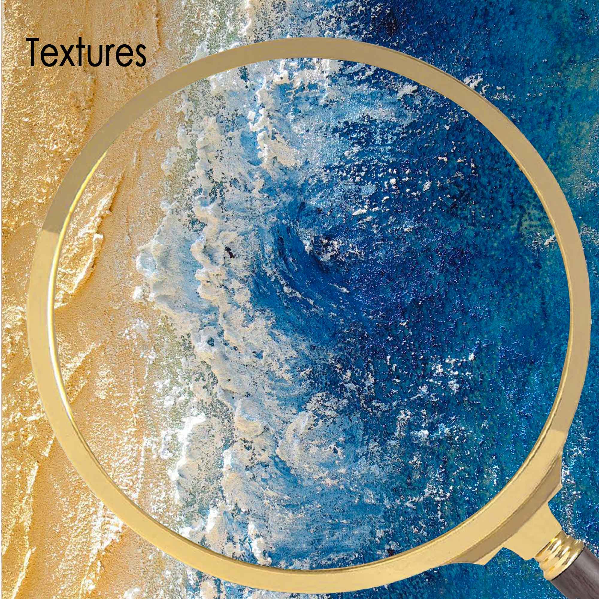 Ocean Vista - Textured Beach Scene Wall Art, 3D Coastal Painting