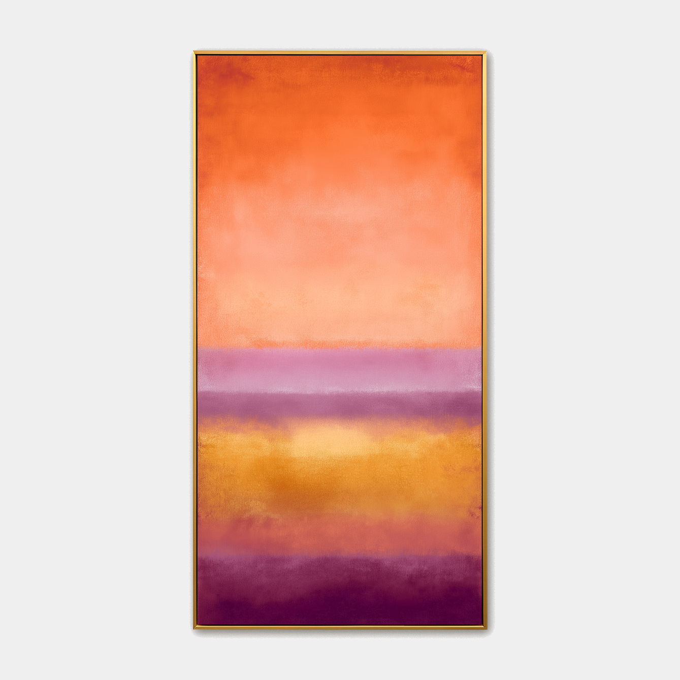 Sunset Glow Vertical Color Field Wall Art