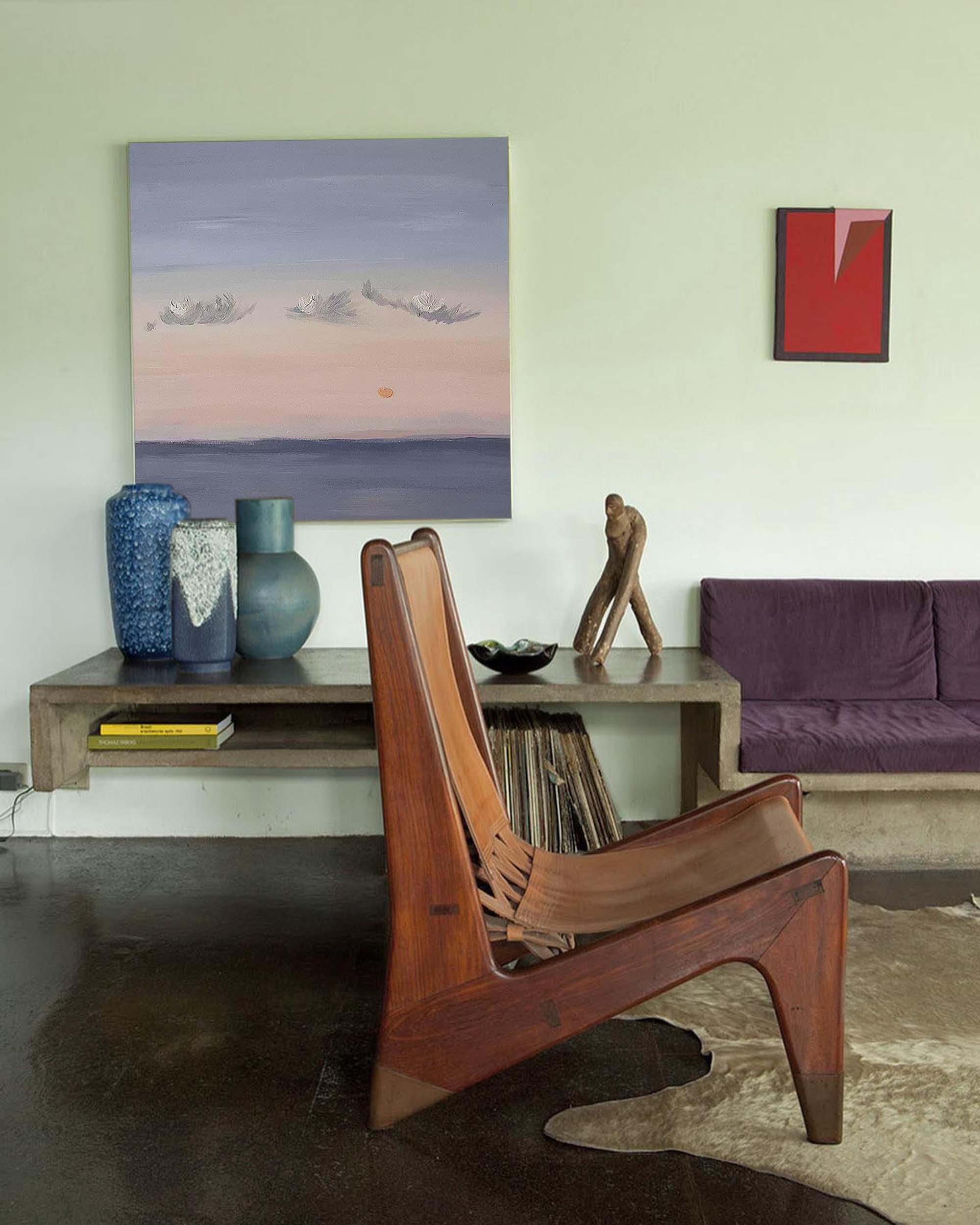 Morning Calm - Serene Minimalist Landscape Art of the Sea