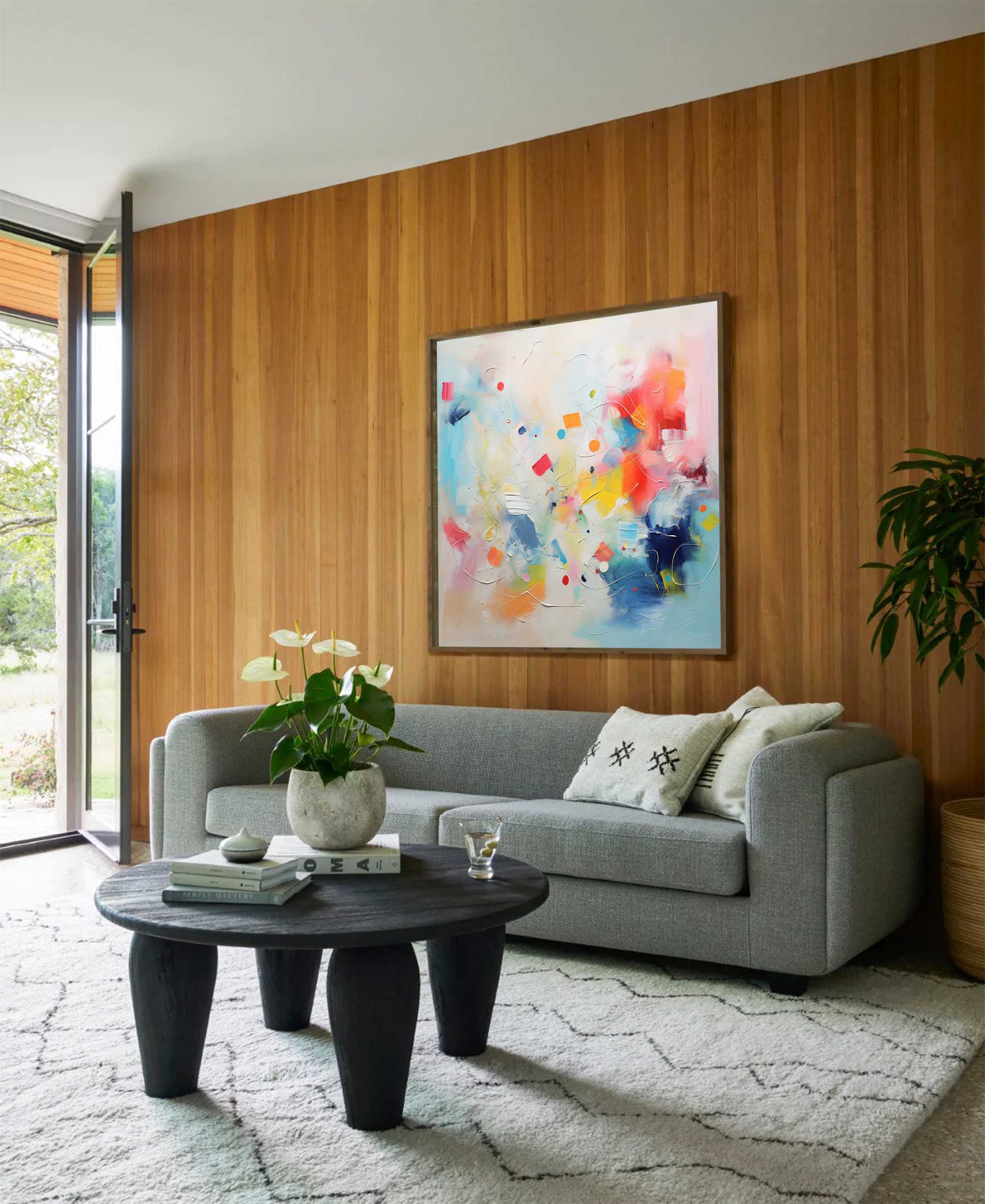 Joyful Chaos - Contemporary Abstract Art Painting, Colorful Modern Art